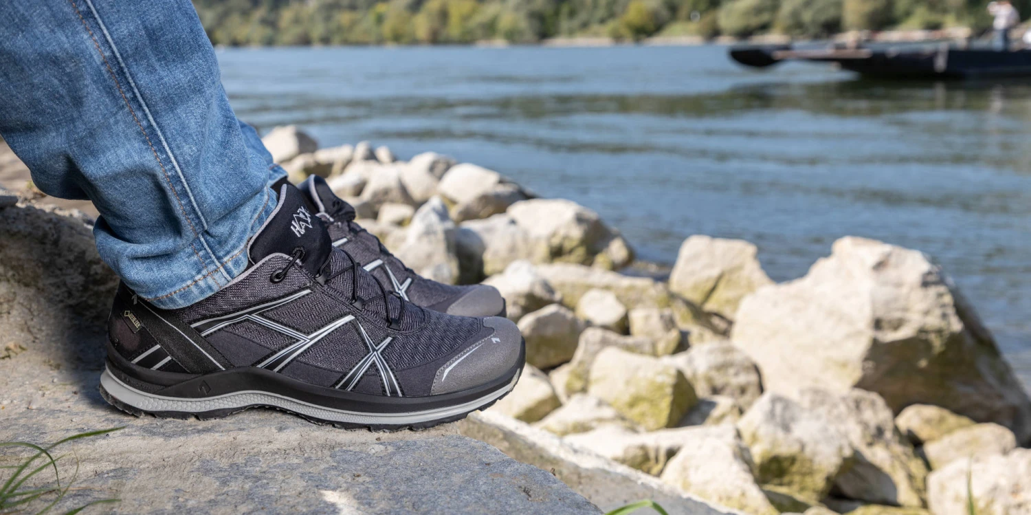 HAIX Black Eagle Adventure 2.2 GTX Low Graphite-Silver Ulkoilukengät - Image 4