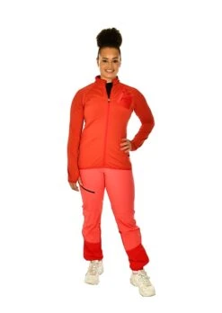 Dovrefjell Dyre Quick Dry Naisten Fleecetakki, Blossom Red