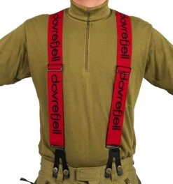 Dovrefjell Vision Henkselit Punainen, Nappikiinnitys