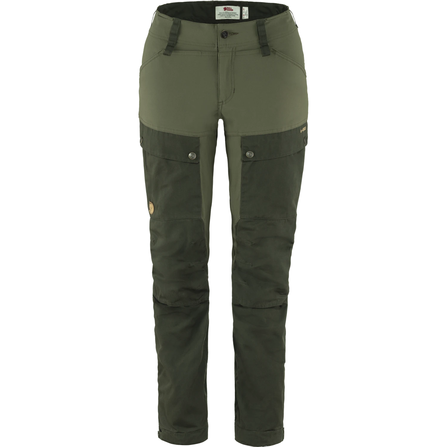 FJÄLLRÄVEN Fjällräven Keb Trousers Curved W Reg Naisten Ulkoiluhousut Vihreät