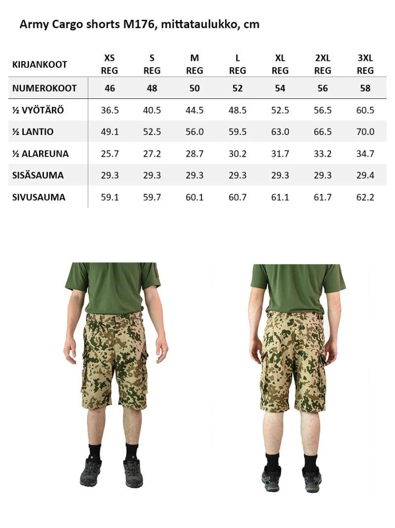 ORIGOPRO Army Cargo Shortsit Vihreä - Image 4