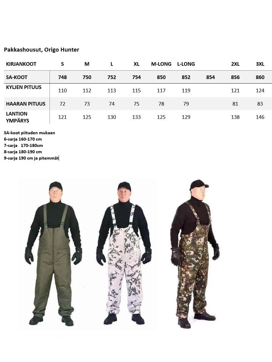 ORIGOPRO Pakkashousut Kevytversio M05 Pakkaskuvio - Image 2