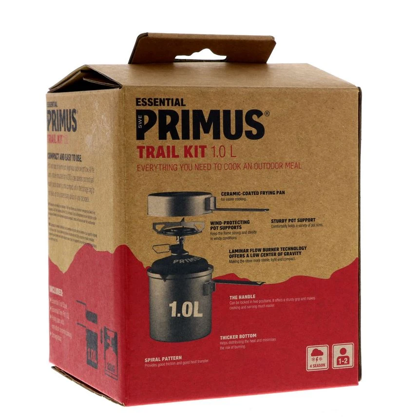 Primus Essential Trail Kit Stove + Essential Trek Pot 1.0L - Image 2