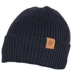 Salon Luomupuuvilla Pipo Tummansininen